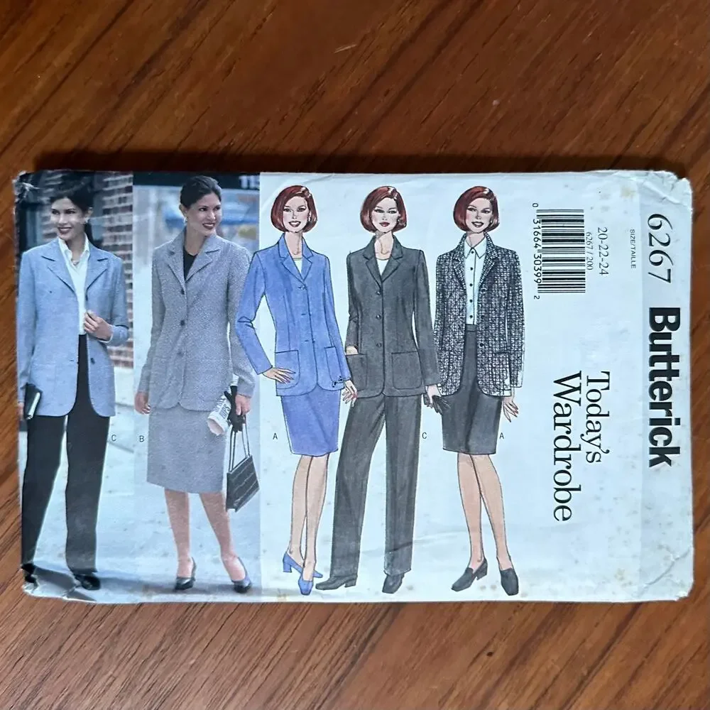 UNCUT Butterick Pattern 6267 Size 20-24 Separates
